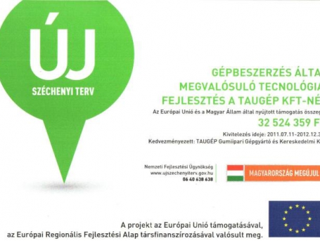 Gépbeszerzés által megvalósuló technológiai fejlesztés a Taugp Kft-nél